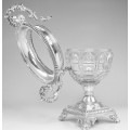 somptuoasa bomboniera " Drageoir ". argint & cristal Baccarat. sec XIX. Franta